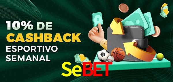 10% de bônus de cashback na Sebet
